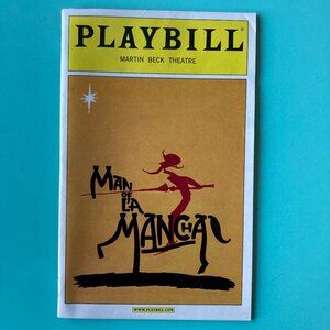 Most of the Cast Signed Playbill Man of La Mancha Brian Stokes Mitchell +18 More